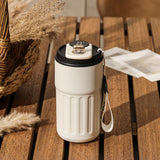 Borraccia Termica Smart 450ml – Acciaio Inox, Display Digitale, Mantiene Caldo/Freddo 6-12h, Portatile per Sport, Viaggio e Ufficio