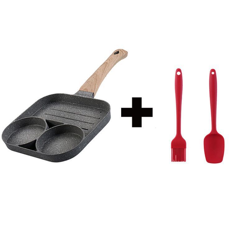 Padella 4 Fori Multi-Funzione – Antiaderente, per Colazione, Burger, Uova e Pancake, in Pietra Naturale