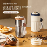 Borraccia Termica Smart 450ml – Acciaio Inox, Display Digitale, Mantiene Caldo/Freddo 6-12h, Portatile per Sport, Viaggio e Ufficio