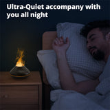 Nuovo diffusore di aromi a fiamma vulcanica, lampada a olio essenziale da 130 ml, umidificatore portatile USB con luce notturna a colori, nebulizzatore, luce LED