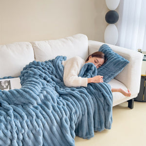 Coperta Morbida in Velluto Soft – Doppio Strato, Calda e Spessa, Plaid Copriletto