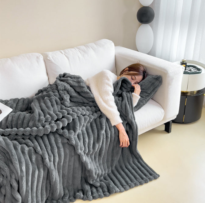 Coperta Morbida in Velluto Soft – Doppio Strato, Calda e Spessa, Plaid Copriletto