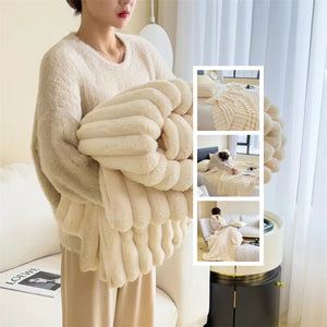 Coperta Morbida in Velluto Soft – Doppio Strato, Calda e Spessa, Plaid Copriletto