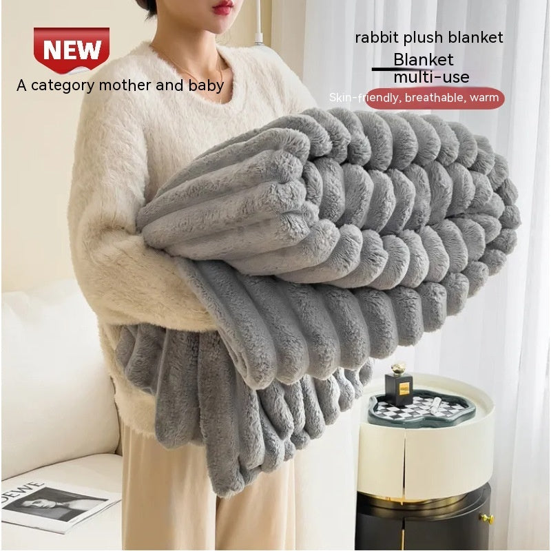 Coperta Morbida in Velluto Soft – Doppio Strato, Calda e Spessa, Plaid Copriletto