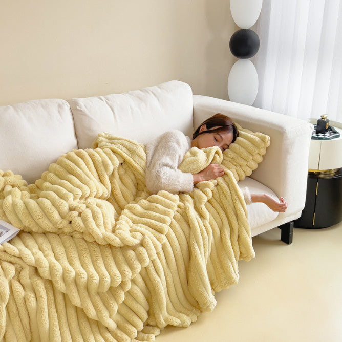 Coperta Morbida in Velluto Soft – Doppio Strato, Calda e Spessa, Plaid Copriletto