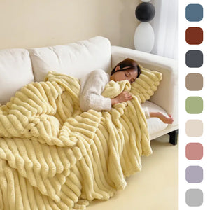 Coperta Morbida in Velluto Soft – Doppio Strato, Calda e Spessa, Plaid Copriletto