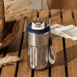Borraccia Termica Smart 450ml – Acciaio Inox, Display Digitale, Mantiene Caldo/Freddo 6-12h, Portatile per Sport, Viaggio e Ufficio