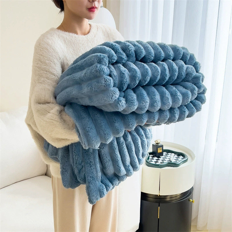 Coperta Morbida in Velluto Soft – Doppio Strato, Calda e Spessa, Plaid Copriletto